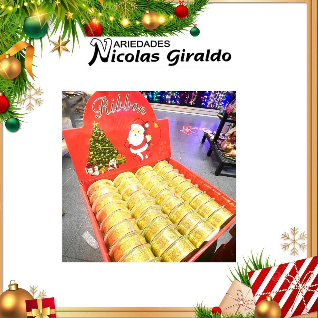 @CINTA DECO DELGADA 2.5CM X2.7MT DORADA 