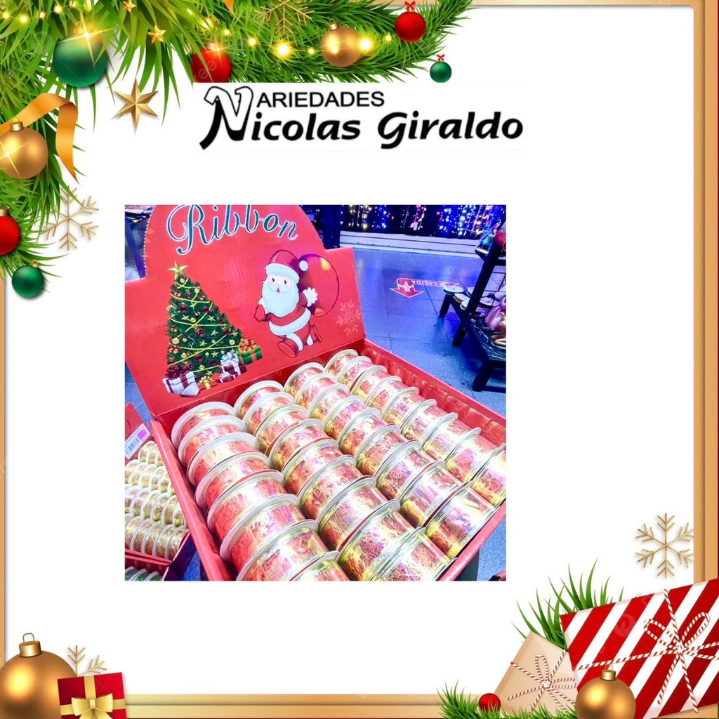 @CINTA DECO DELGADA 2.5CM X2.7MT ROJA 