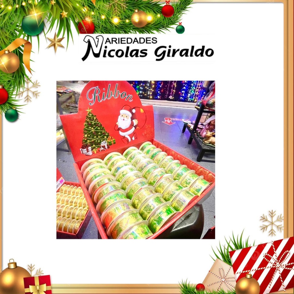 @CINTA DECO DELGADA 2.5CM X2.7MT VERDE 