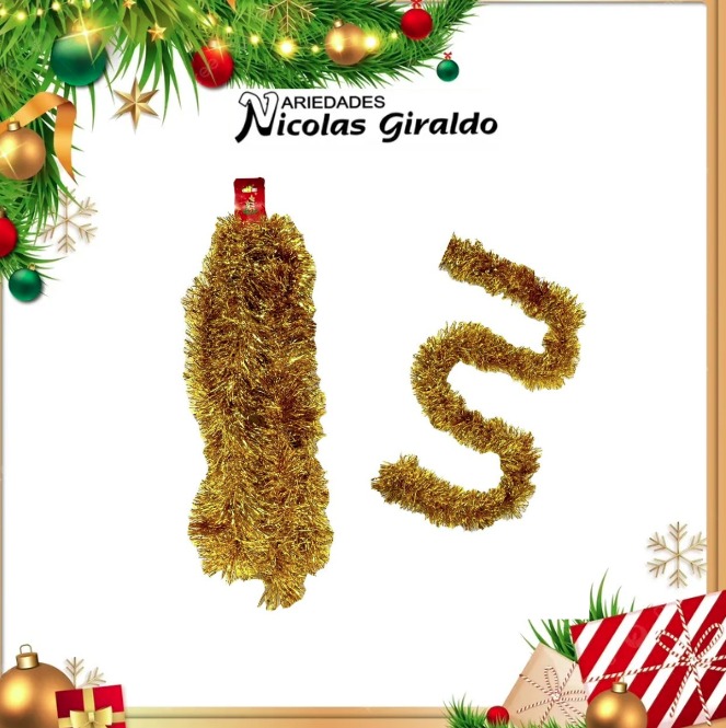 @GUIRNALDA CHINA 9CM X2 MTS DORADA