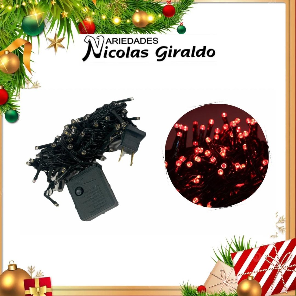 @INSTALACION LED X100L LINEAL ROJA 9 MTS CABLE VERDE