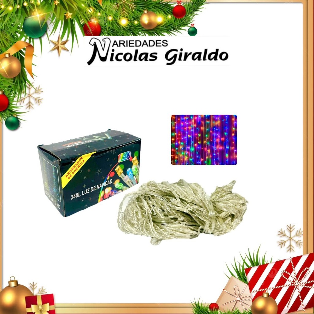 @INSTALACION CASCADA X240L MULTICOLOR 3MTS X 2MTS