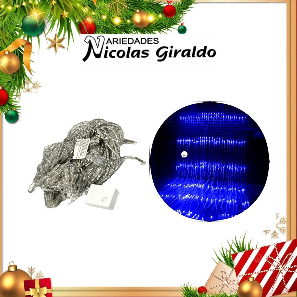 @INSTALACION CASCADA X460L AZUL 6MTS X 2MTS 