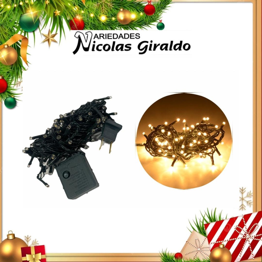 @INSTALACION LED X100L LINEAL CALIDA 9 MTS CABLE VERDE 