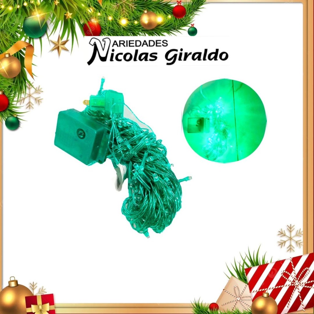 @INSTALACION LED X100L LINEAL VERDE 9 MTS CABLE VERDE 