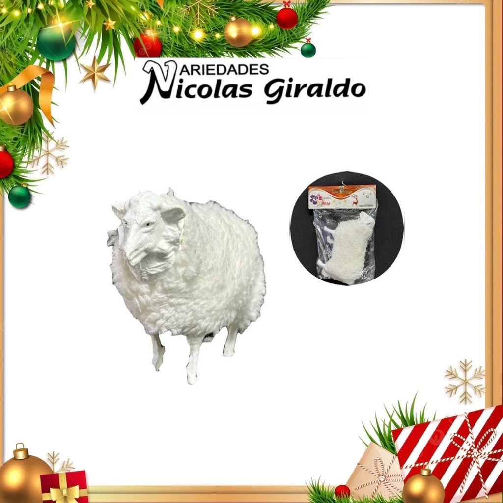 ANIMAL OVEJA PELUDA GRANDE X1