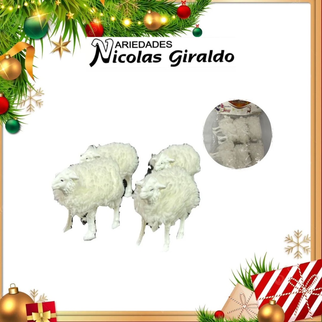 ANIMAL OVEJA PELUDA X6