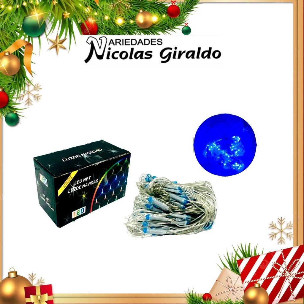 @INSTALACION MALLA LED 120L 2X1 MTS AZUL 