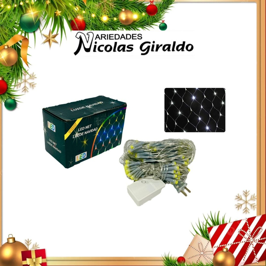 @INSTALACION MALLA LED 120L 2X1 MTS BLANCA