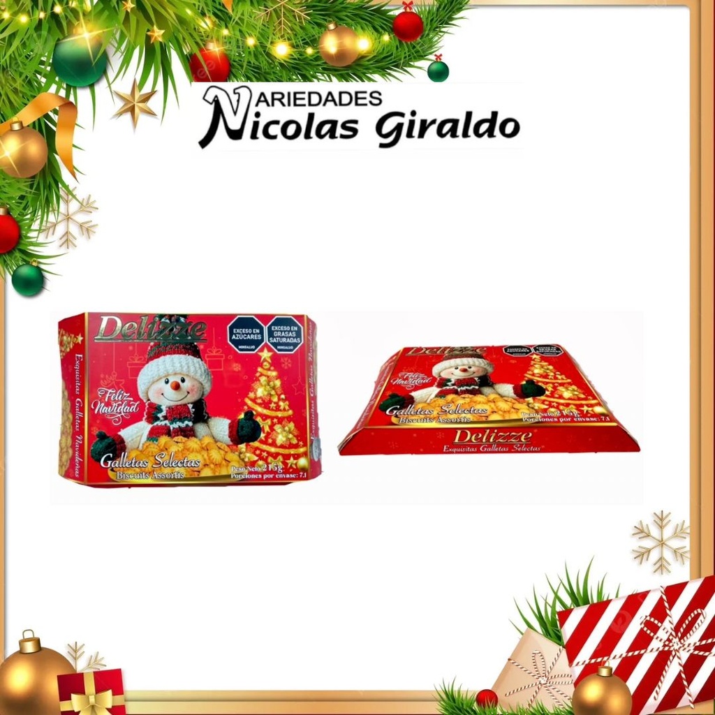 GALLETA NAVIDEÑA DELIZZE CAJA X215GR