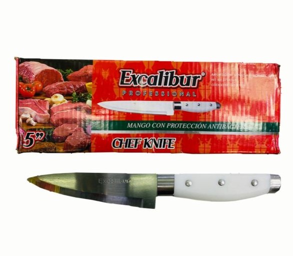 Cuchillo excalibur remache blanco #5 CAJA X12 