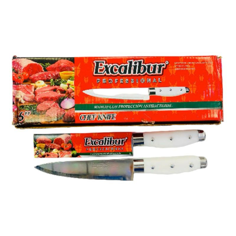 Cuchillo excalibur remache blanco #6 CAJA X12 