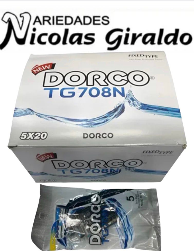 Dorco x5 gris caja x20 TG708PK