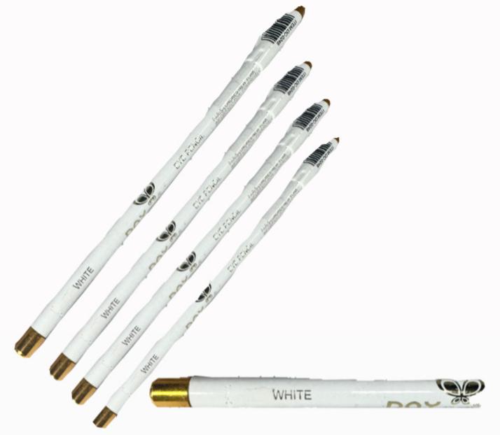 Lapiz ojos sencillo blanco x12 unidades 