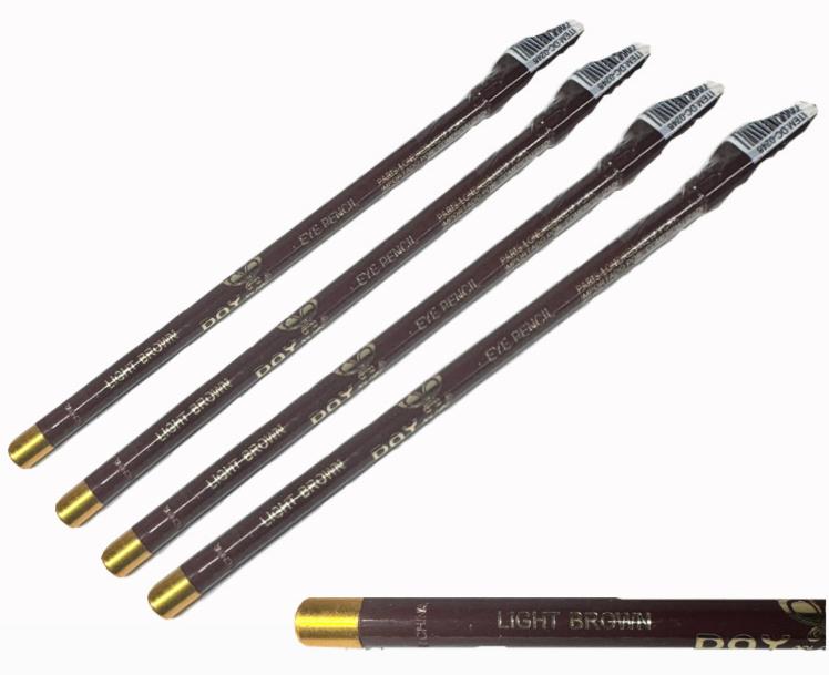 (YG252-L)Lapiz ojos sencillo cafe claro x12 unidades