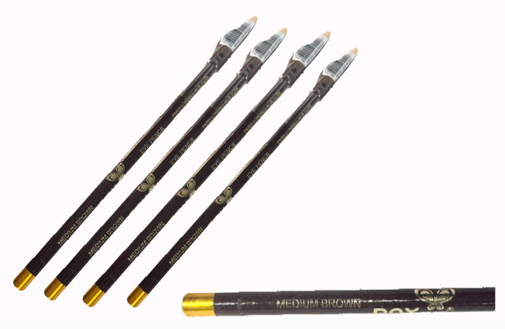 (YG252-L) Lapiz ojos sencillo cafe medium x12 unidades 