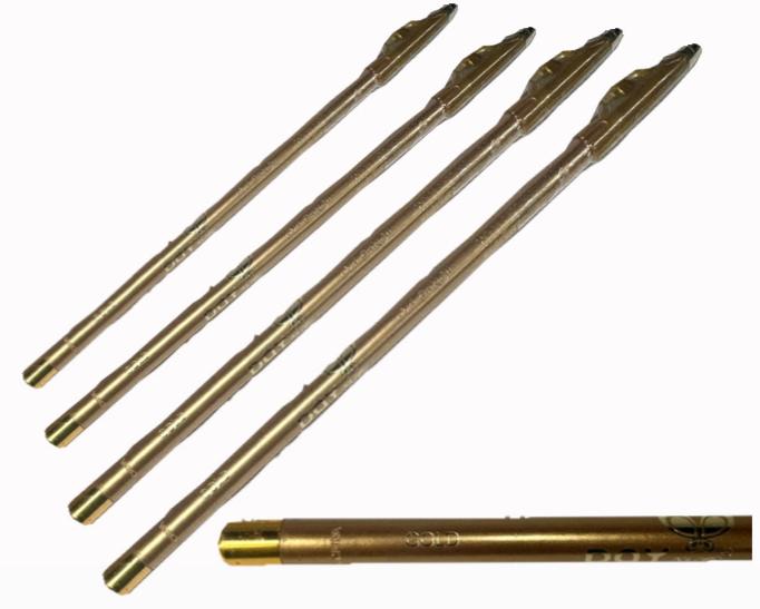 @Lapiz ojos sencillo gold x12 unidades 