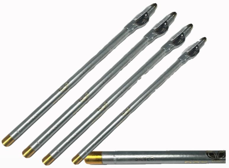 @Lapiz ojos sencillo silver x12 