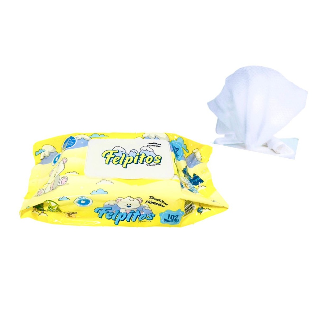 Pañitos humedo felpitos premium x102