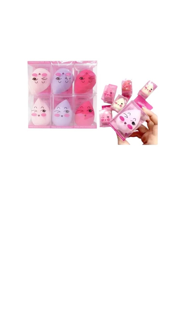 @Pomo maquillador gota en acetato PQT X12