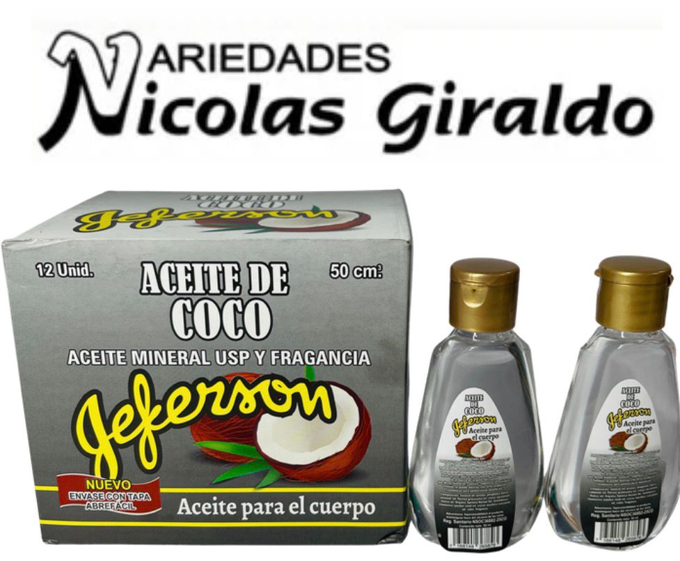Aceite coco x50ml jeferson
