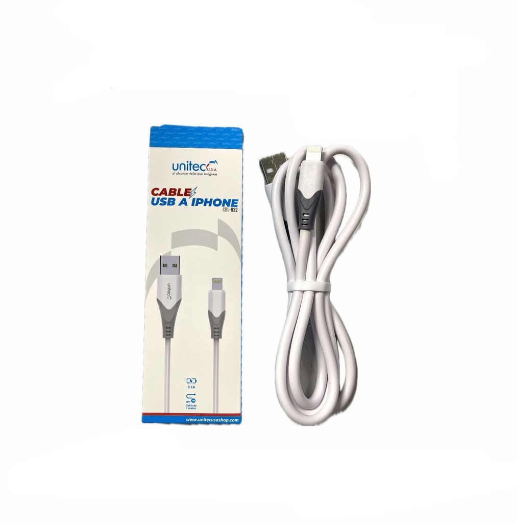 (CL03-IP) Cable usb tipo iphone 1.8m