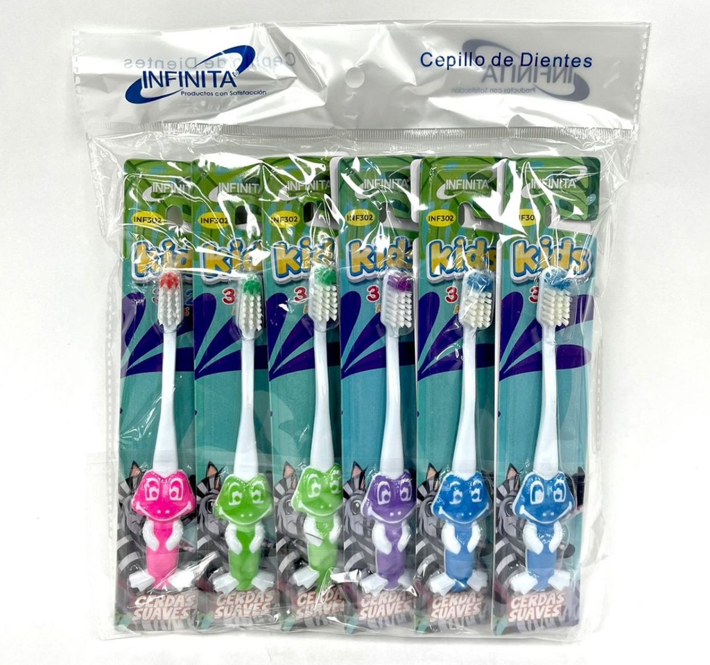 Cepillo dental infinita infantil x12 unidades