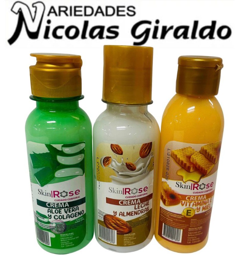 Crema corporal skin rose x120 ml