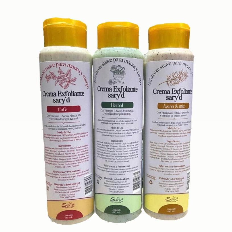 Crema exfoliante saryd X480ml 
