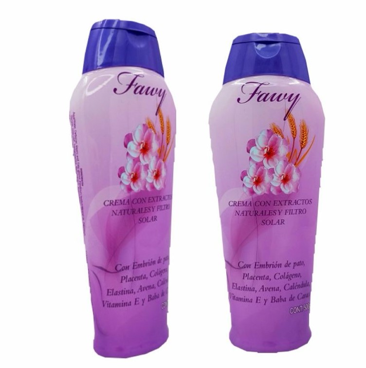 Crema corporal fawy morada grande x500ml