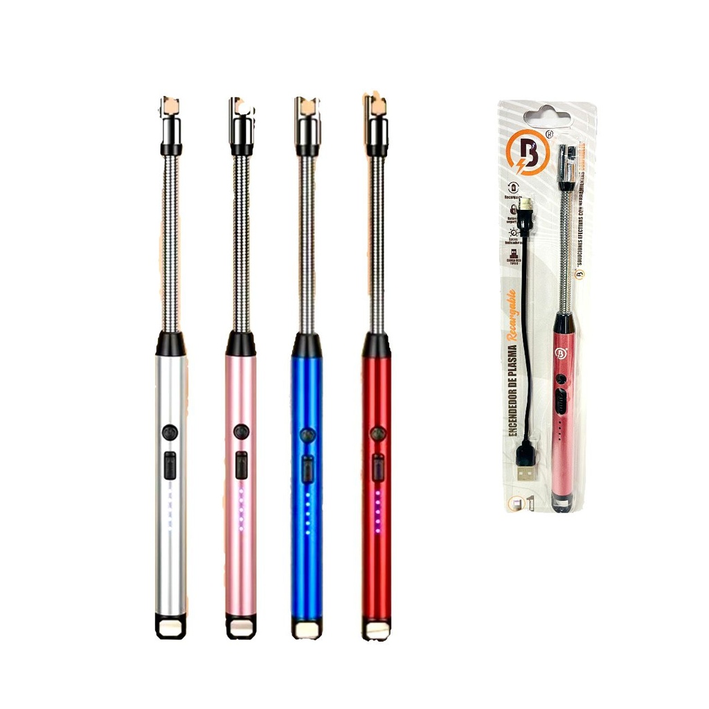 (BG11107)Encendedor recargable de plasma 