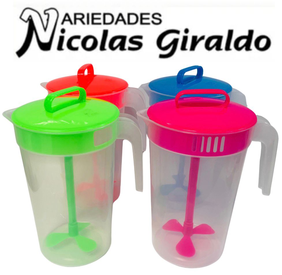 Jarra mezclador paquete x6 girar 