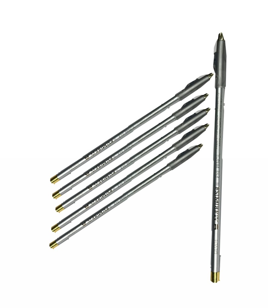 Lapiz ojos mariposa silver bolsa X12