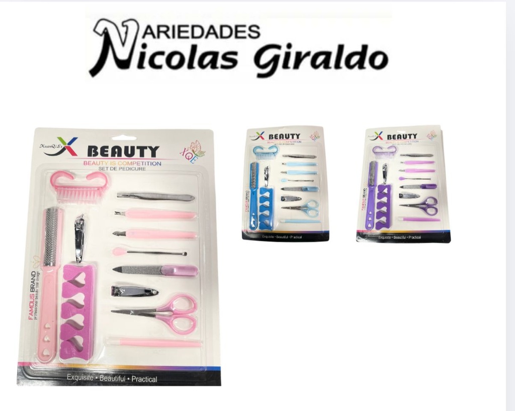 Manicure fino carton x12 piezas