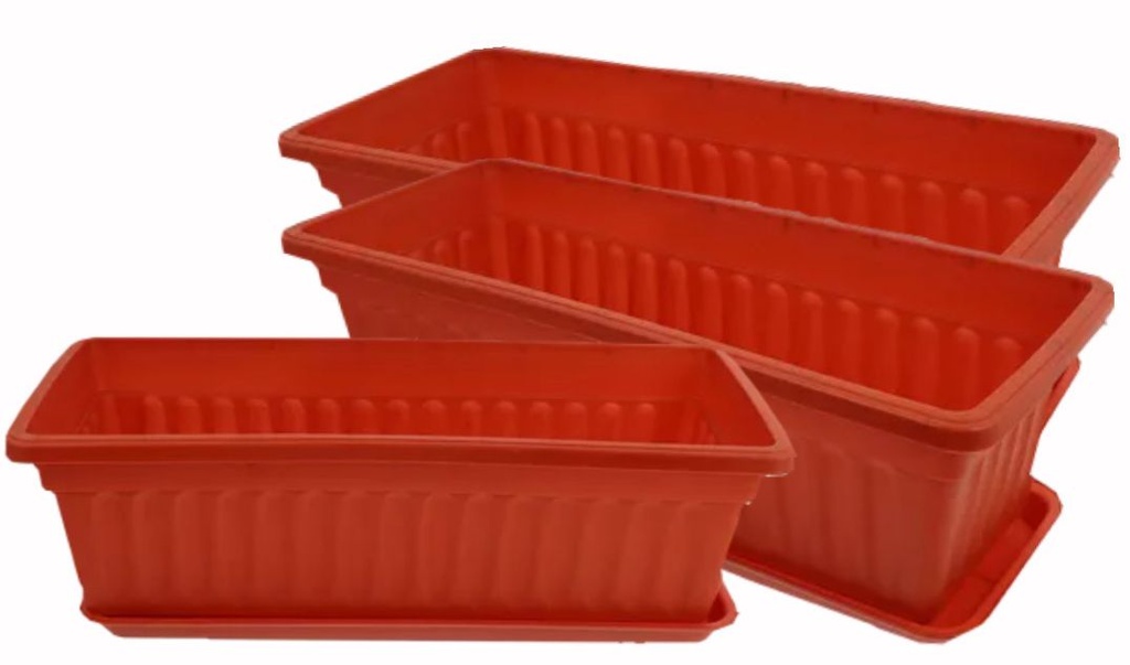 Matera jardinera grande rectangular fina mundiplas