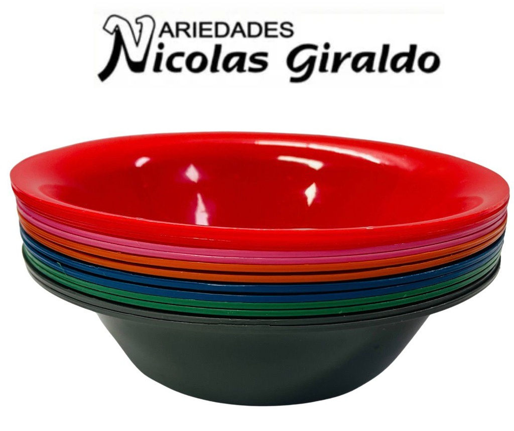 Plato plastico hondo XL grande PQT X12