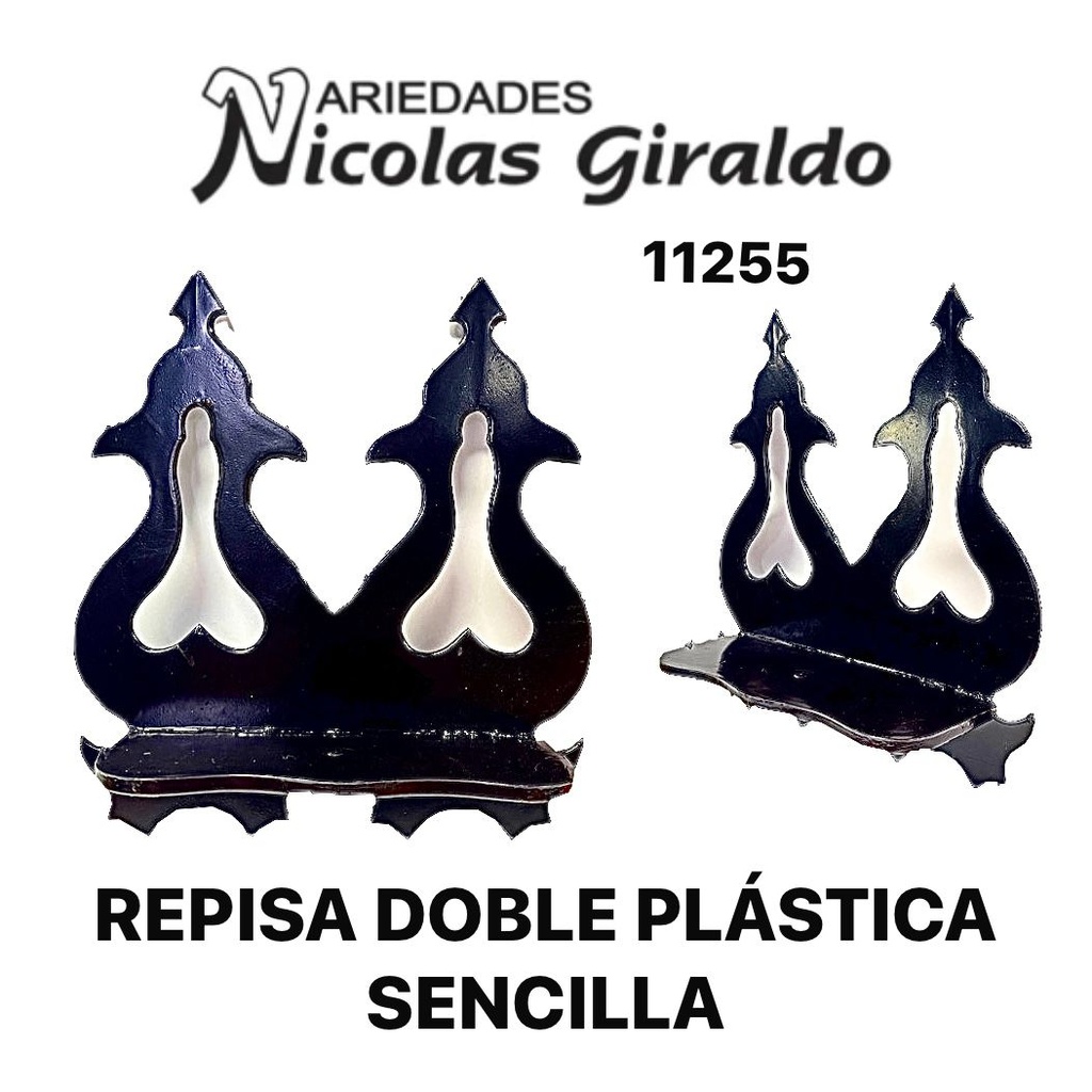 Repisa doble plastica sencilla