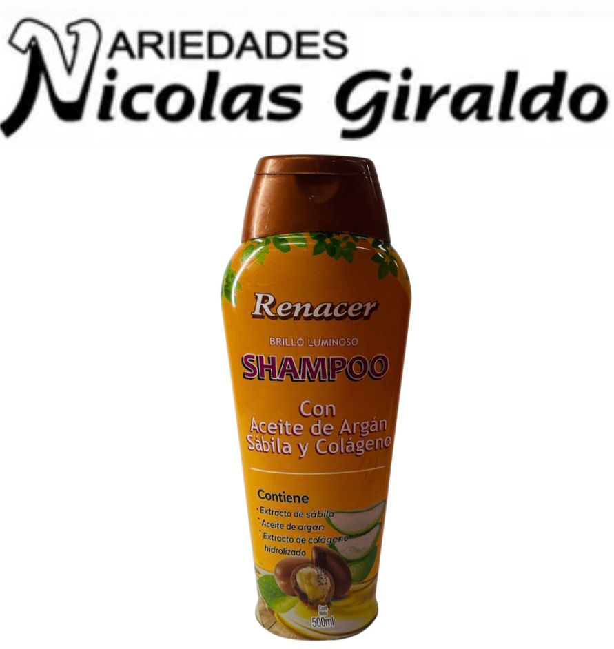 Shampoo renacer x500ml aceite argan
