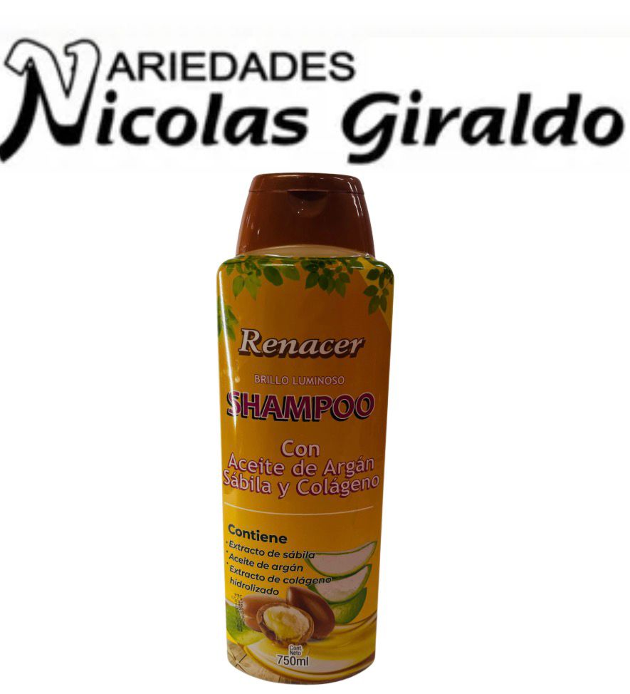Shampoo renacer argan x750ml (4SH013)