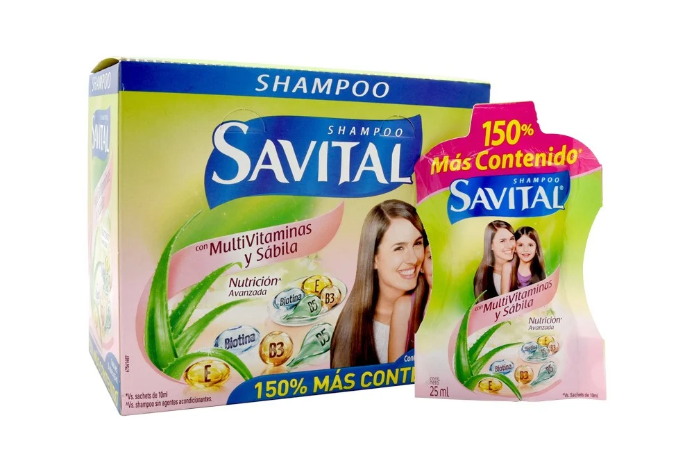Shampoo savital sobre caja x20 68766100