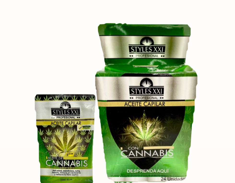 Silicona capilar aceite cannabis caja x24