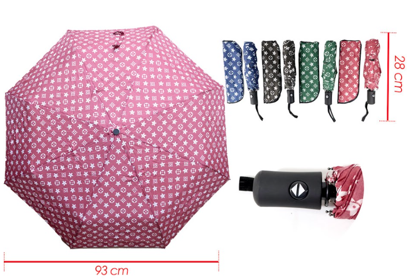 Sombrilla dama automatica estampada sin filtro