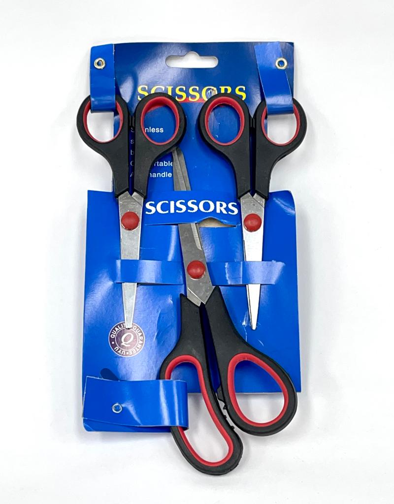 (AK11101)Tijera scissors carton azul x3 