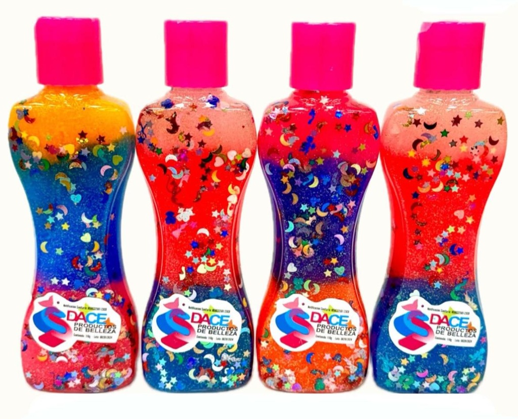 Gel escarchado para peinados