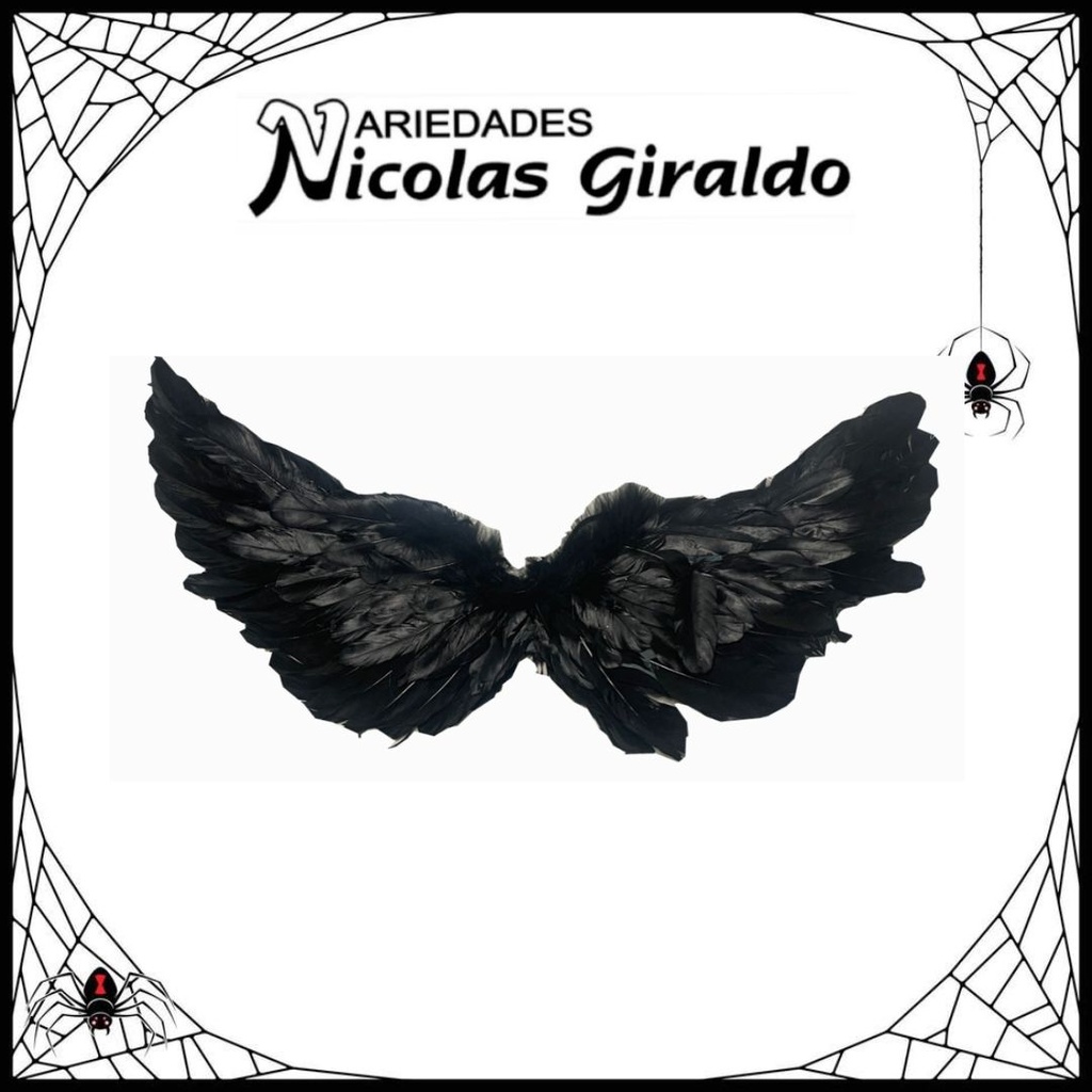 @Alas halloween plumas pequeña