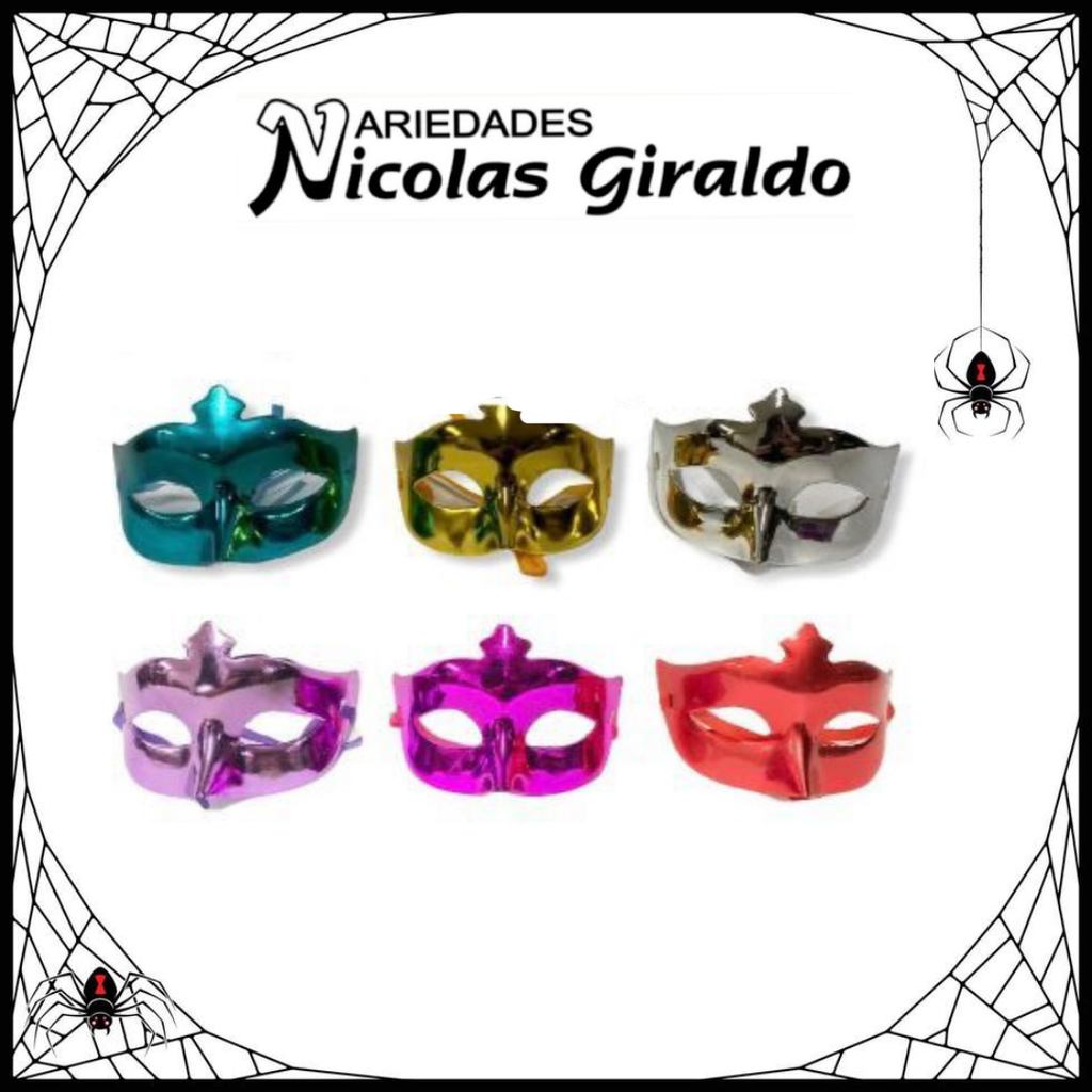 @Antifaz halloween pasta liso pqt x12