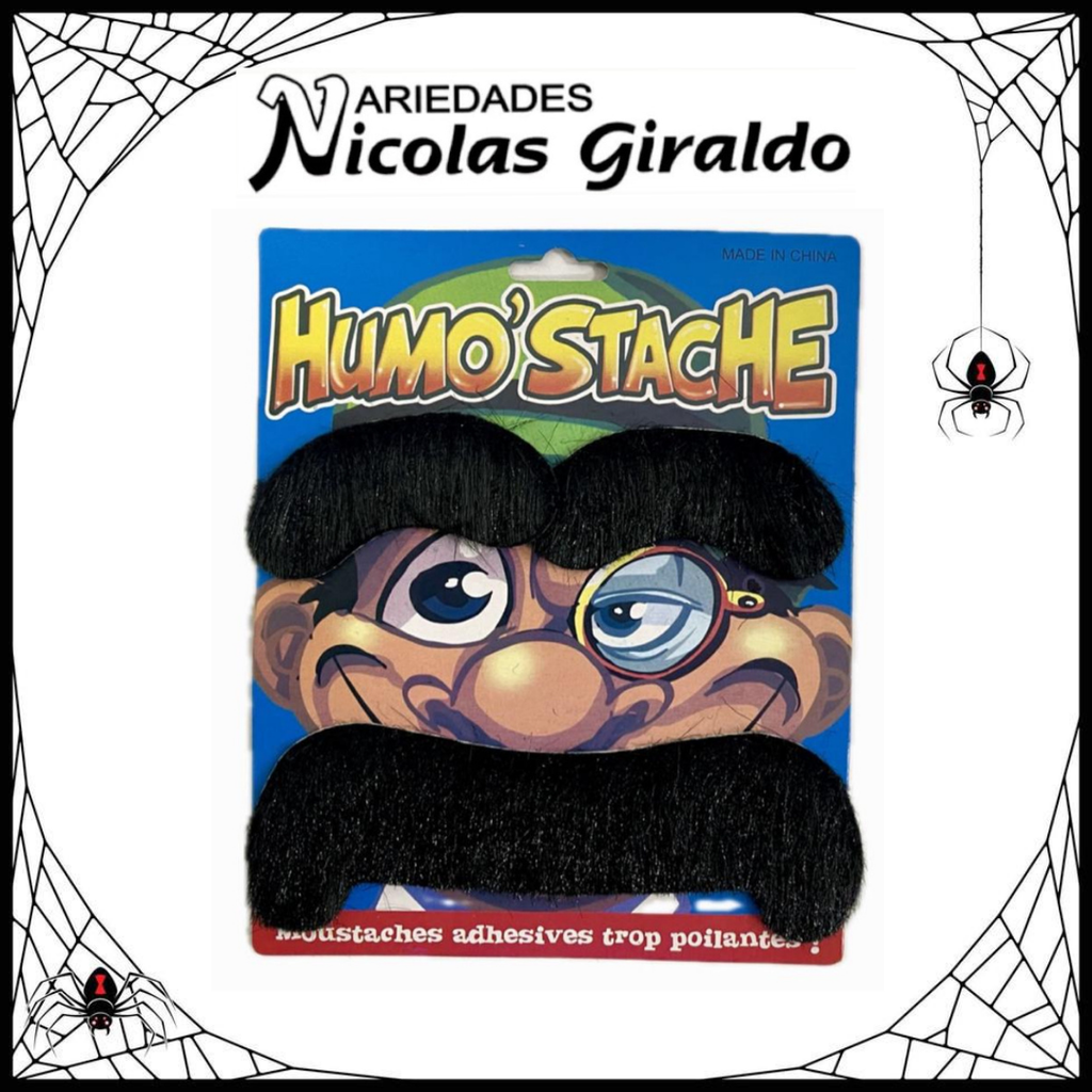 @Bigote halloween con cejas