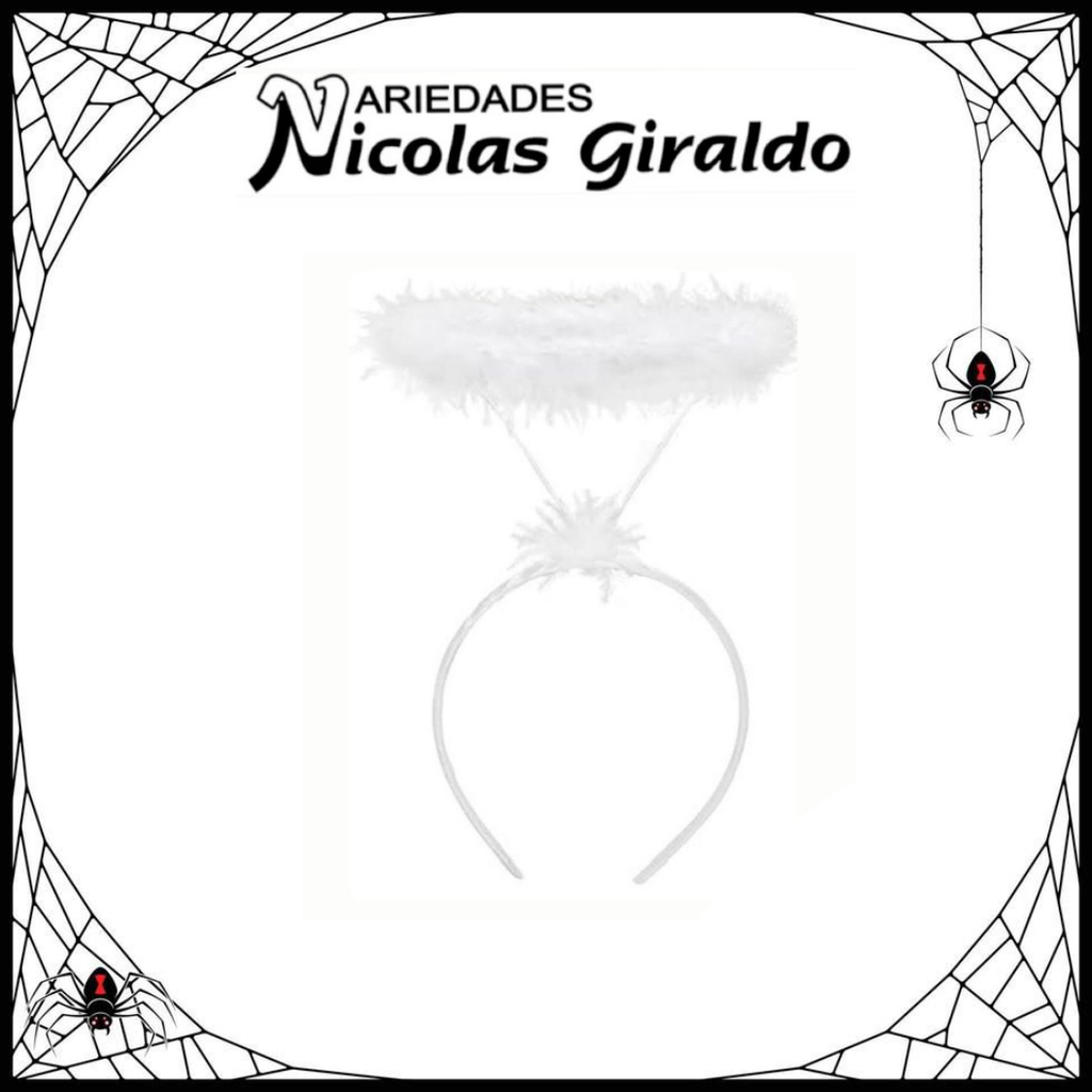 @Diadema halloween angel blanco