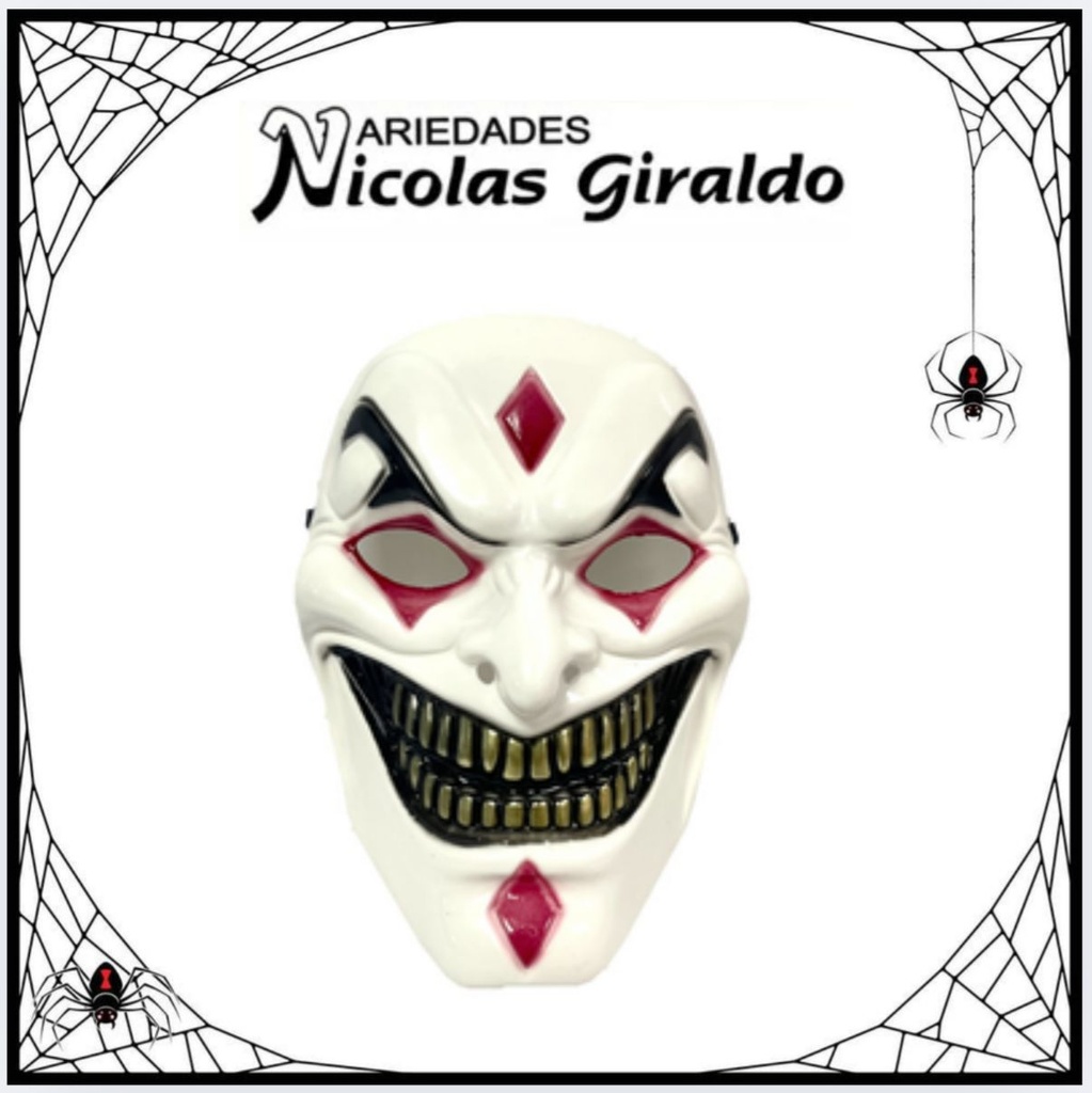 @Mascara halloween payaso poker