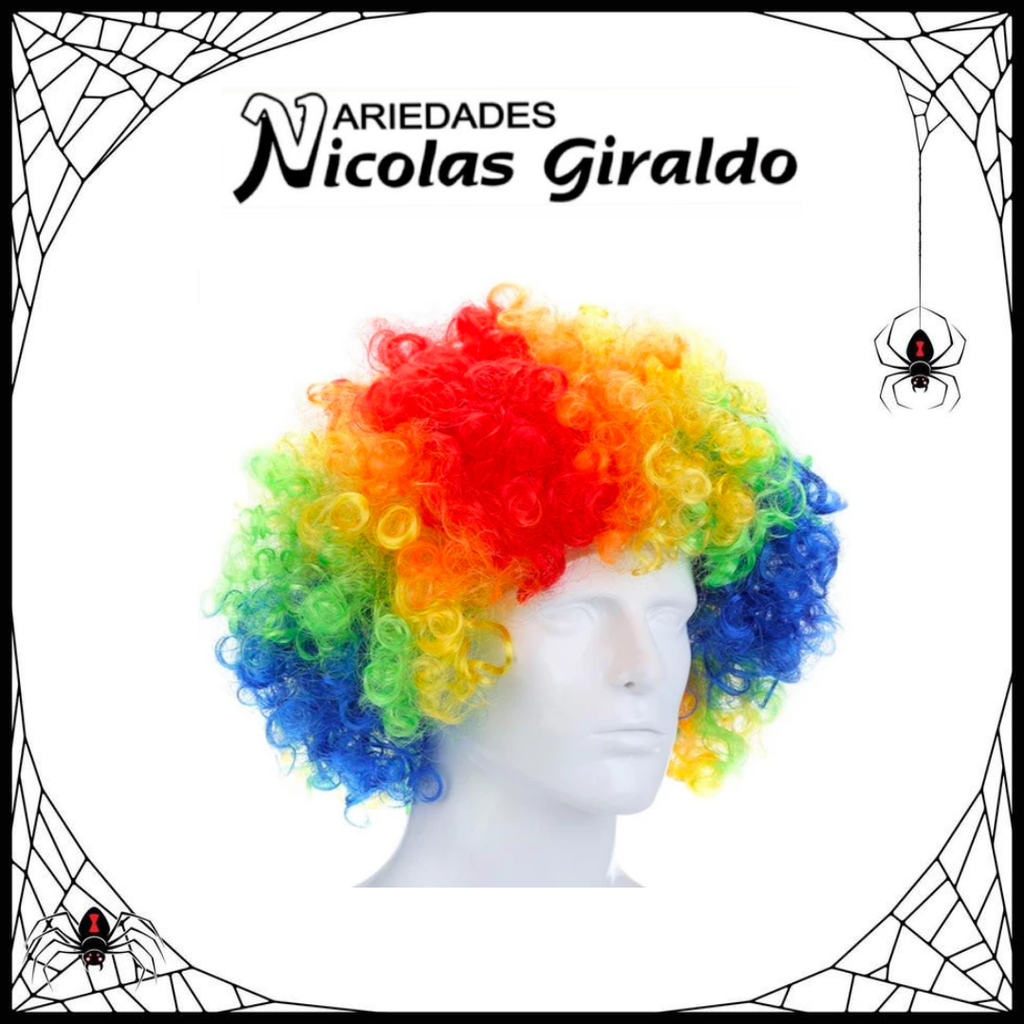 @Peluca halloween payaso yn-440